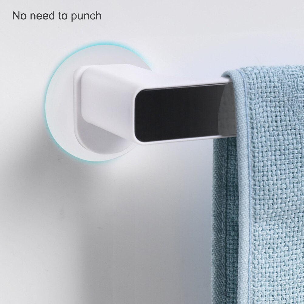 Soporte de toalla adhesiva, colgador de toallas montado en la pared, soporte de rollo para barra de toalla de baño, gancho colgante, organizador de baño
