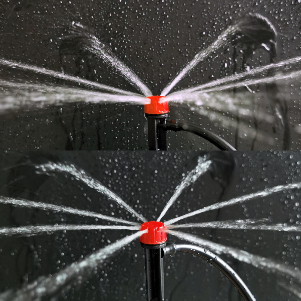 oasi irrigazione da giardino irrigazione a goccia irrigatore regolabile gocciolatore a 360 gradi inserimento a terra in forma 4/7mm tubo flessibile serre Iarda