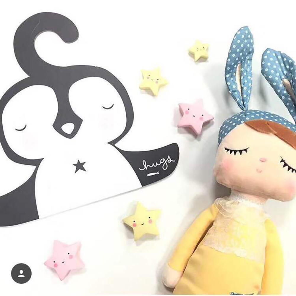 GloryStar Cute Cartoon Wooden Hanger Hanging Rack for Kids Clothes Child Room Decoration