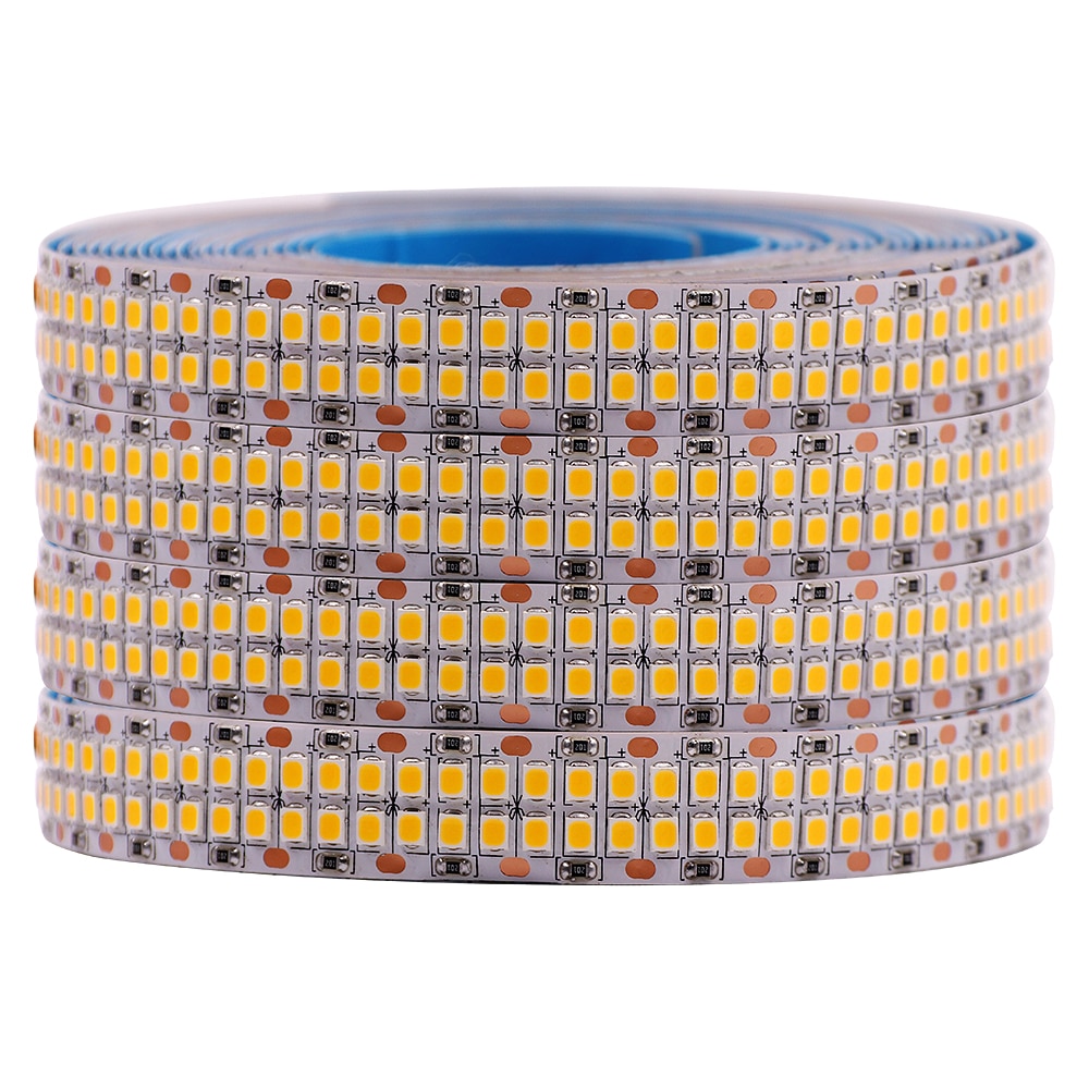 480 LEDs/m SMD 2835 LED-Streifen 24 V 12 V 5 m 2400 LEDs zweireihig flexibler LED-Streifen 1200 LEDs 900 LEDs Bandband Projektbeleuchtung