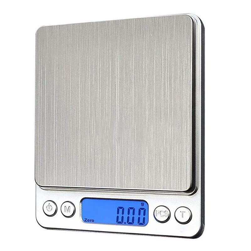 Balance de cuisine numérique de poche en acier inoxydable, Mini bijoux de précision, Balance électronique, poids en grammes d'or 3000g x 0.1g