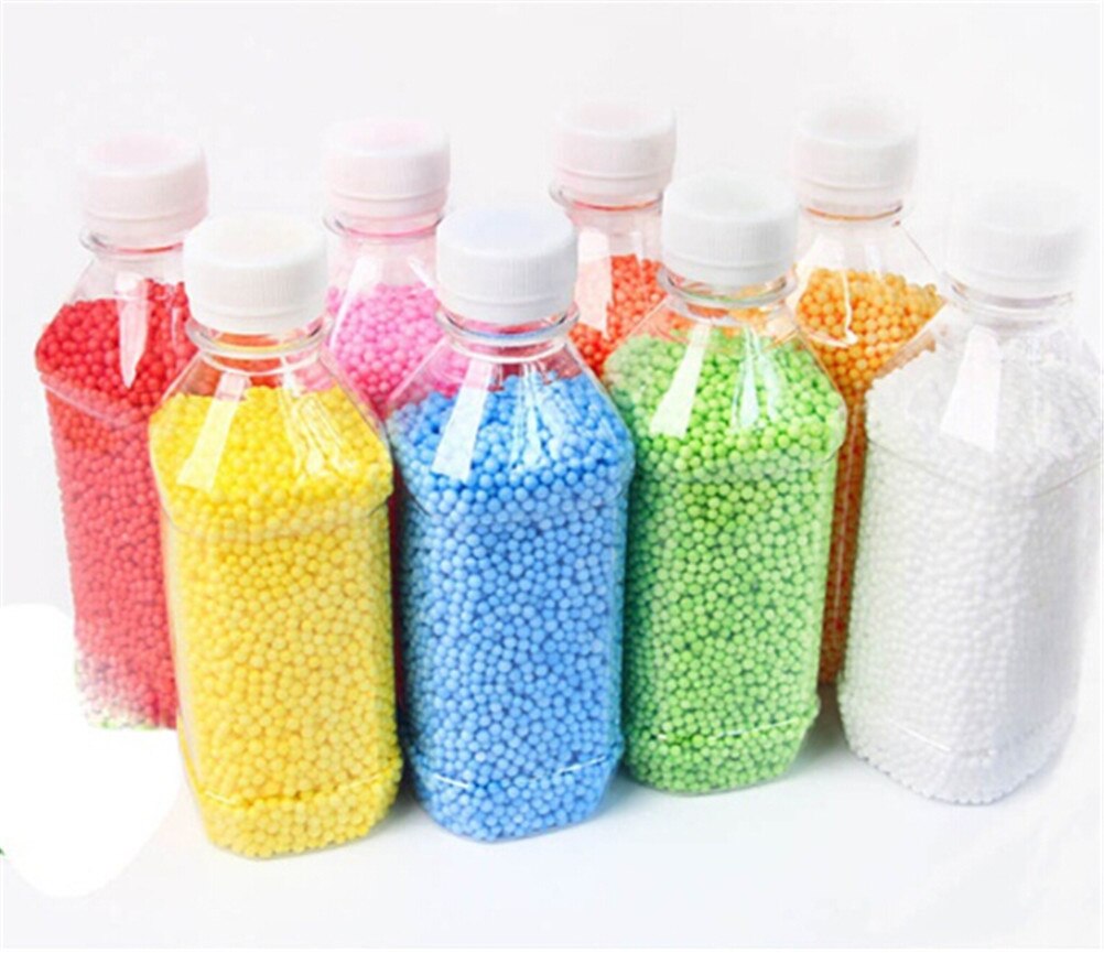 Farbe sortiert DIY Dekorative Ranbow Polystyrol Styropor Füllstoff Schaum Mini Perlen Kugeln