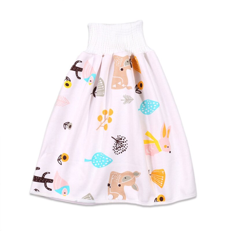 Cloth Diapers skirt Comfy Reusable Baby Diaper Skirt Shorts 2 in 1 Boy's Girl's Training Skirt Children diaper skirt: C / 4-8T