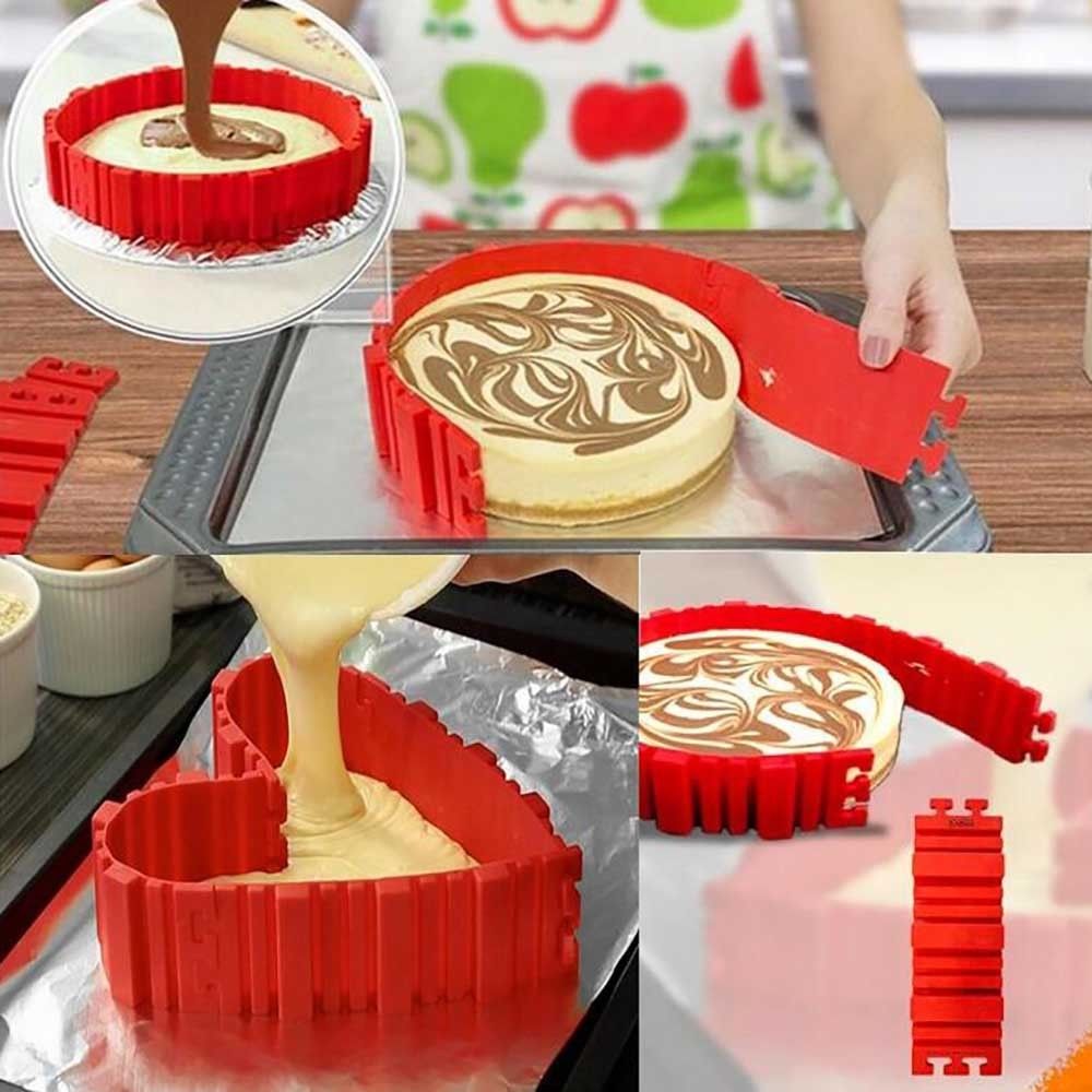 4 Stuks Siliconen Cakevorm-Vervormbare Uw Broodjes Elke Vorm Cakevorm Bakken Gereedschap Food Grade Silicone