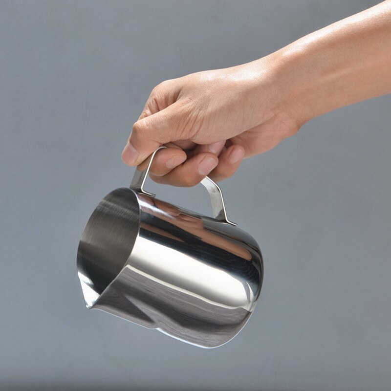 350/600ml roestvrijstalen koffie-opschuimkannen met trekbloemcilinder, cappuccino-melkkannetje, espressokopjes, kunstmelkkannetje