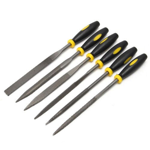 6pcs Mini Wood Rasp Assorted Files Set Carpentry Filing Tool 5x180mm 4x160mm 3x140mm