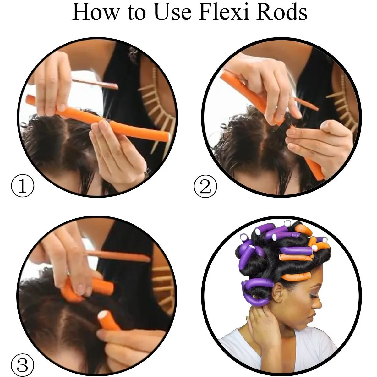 10 Stuks Flexibele Haar Krultang Haar Krultang Makers Zacht Schuim Bendy Twist Krullen Flexi Rollers Styling Tools Haar Roller Geen warmte
