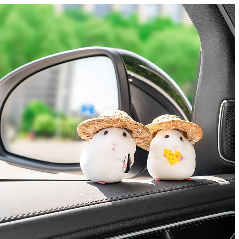 Auto Decoratie Hamster Auto Accessoires Console Schattige Pop Auto-interieur Hanger Decoratie Cool Decoratie Accessoires
