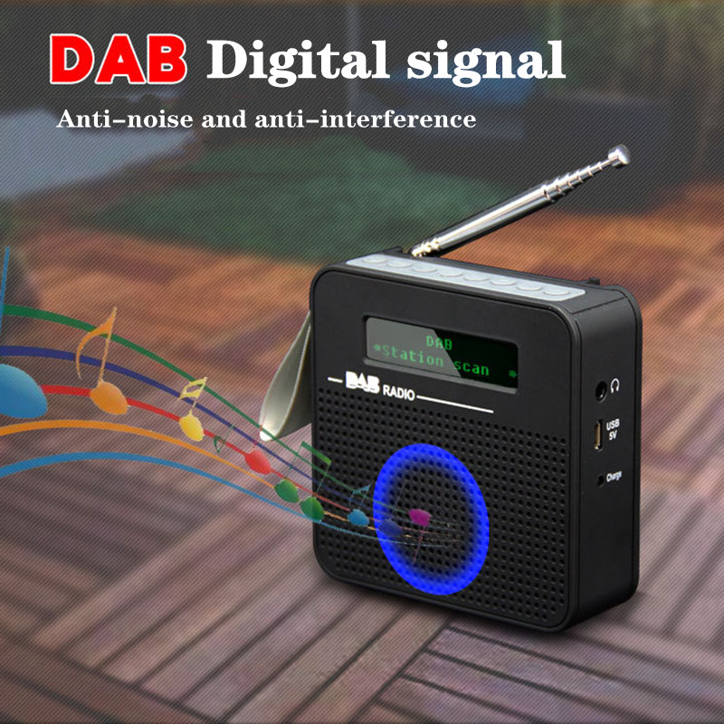 DAB+FM LCD Screen Display Digital Radio, Bluetooth 5.0, Alarm Clock, Automatic Memory Radio, Timing Automatic Shutdown