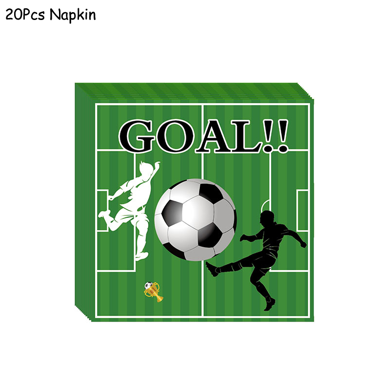 Football Theme Party Disposable Tableware Banner Balloons Soccer Goal Cup Plate for Kids Boy Birthday Party Decoration Supplies: Light Grey