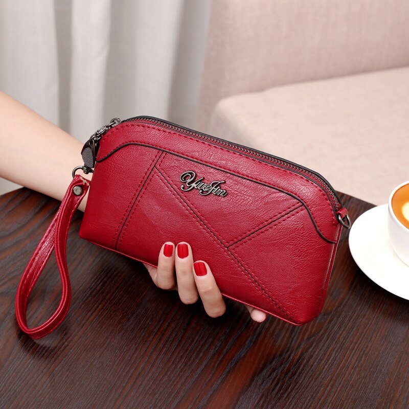Vrouwen Tas Eenvoudige En Royale Pu Single-Schouder Cross-Body Bag Veelzijdige Boekentassen: 5 a bordeaux