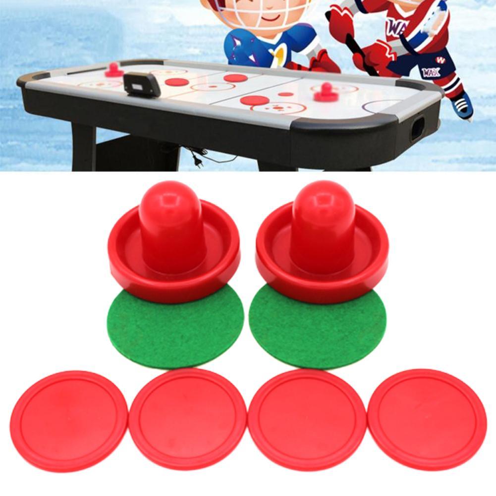 Air hockey tilbehør 76mm målvakter og 52mm puck filt pusher underholdende mallet bord leker spill voksen  p5 o 7