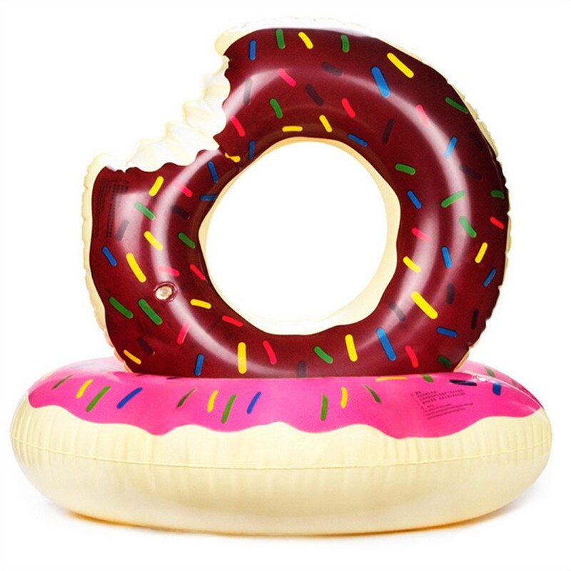 48 tommer sød dessert kæmpe pool flyder voksen super stor gigantisk donut pool oppustelig liv bøje svømning cirkel ring
