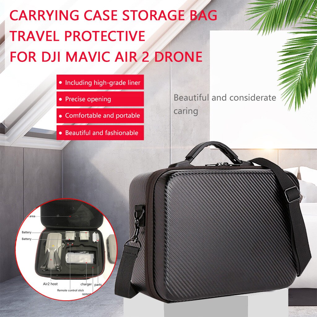 Draagbare Hardshell Waterdicht Draagtas Voor Dji Mavic Air 2 Drone Speelgoed Opbergdoos Uav Opslag Tool Speelgoed Accessoires Toolkitrc