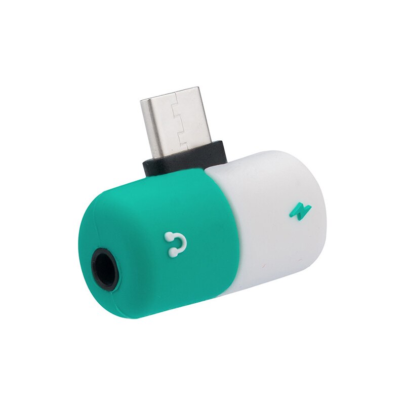 2 in 1 Typ C USB-C zu 3,5mm Splitter Aux Kopfhörer Adapter Ladegerät Audio Jack Converter Audio Ladung Für handy TXTB1: 01