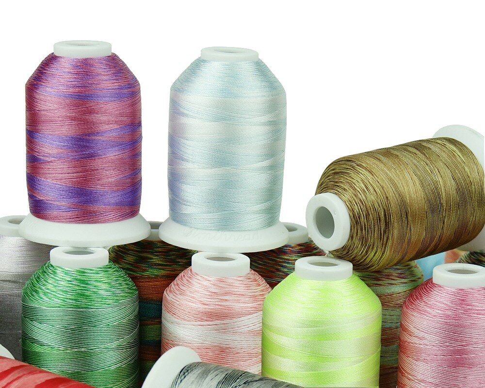 Simthread Diverse 28 Kleuren Borduurmachine Draad Bonte Kleuren Multi Kleuren Draad