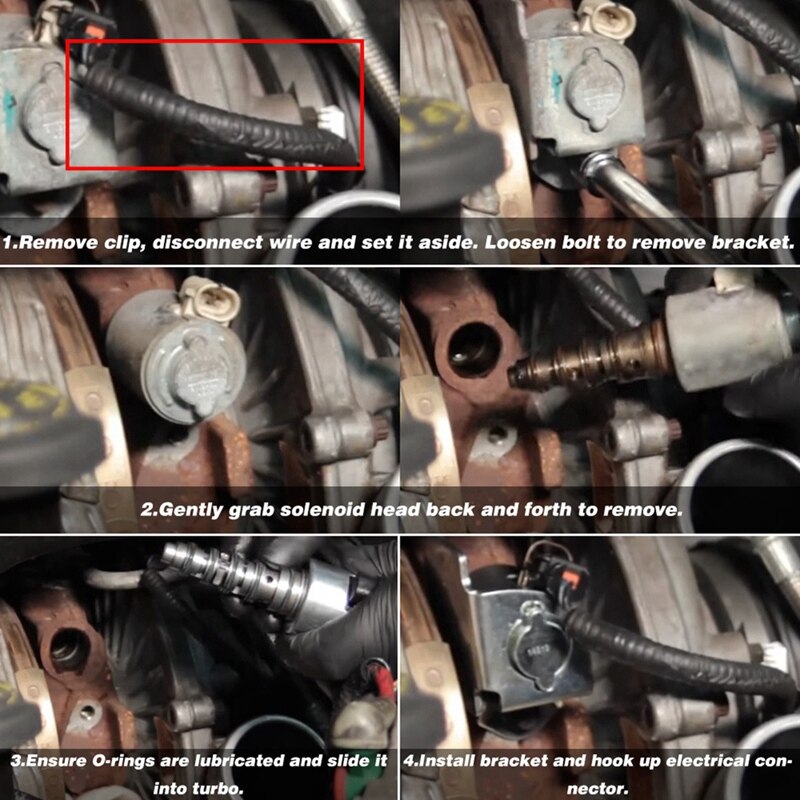 Válvula do atuador do solenóide do controlador vgt wastegate turbo para ford chevrolet gmc 6.0l 6.6l 7.8l powerstroke 3c3z6f089aa