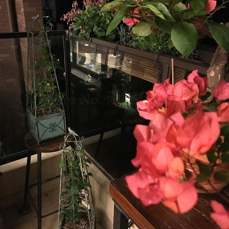 European-style wrought iron bird cage flower stand floor climbing rattan flower pot balcony courtyard outdoor clematis