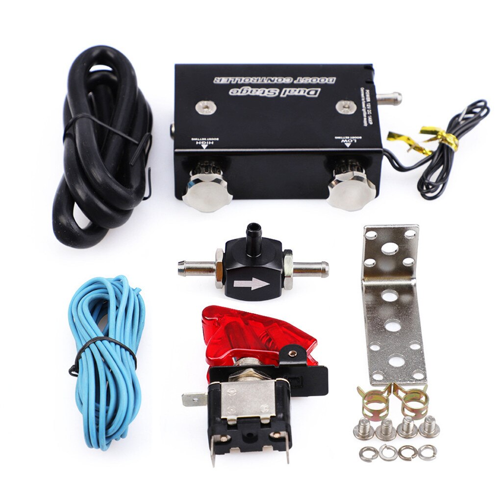 Car modification automotive Dual Stage Electronic Turbo Turbocharger PSI Boost Controller Kit With Switch