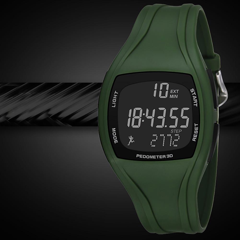 3d stappenteller alarm chronograaf horloge multifunctioneel heren digitaal polshorloge waterdicht sport student elektronisch horloge