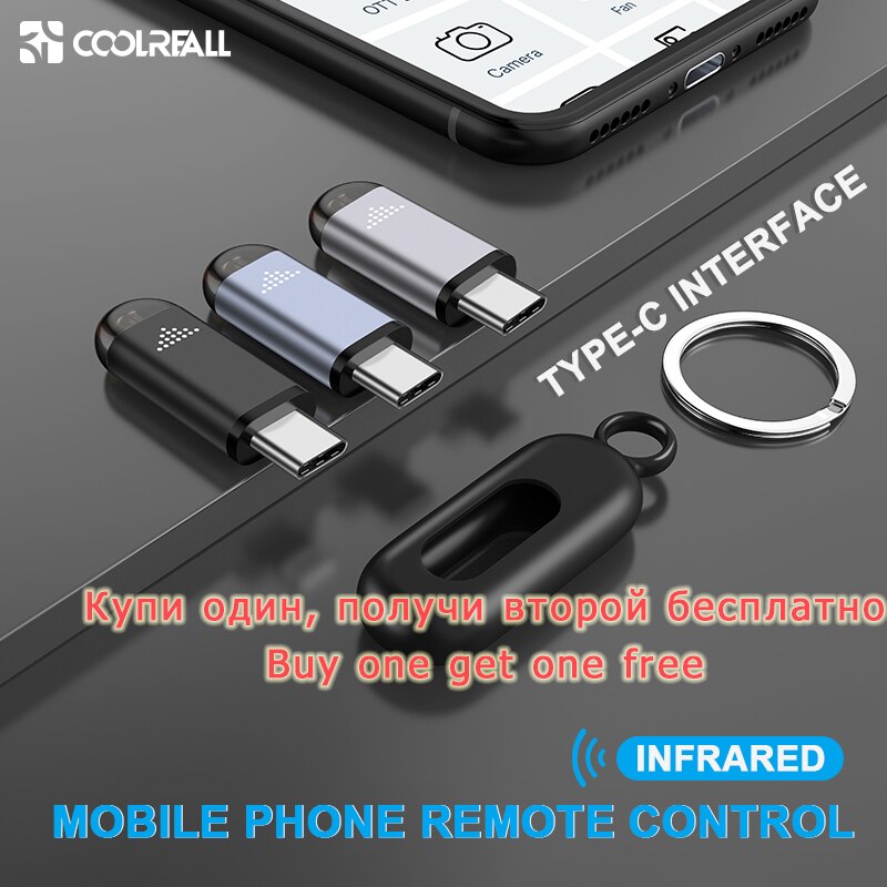 Coolreall Infrared Remote Control TYPE-C Interface For Samsung Huawei Universal Mobile phone Wireless Remote Control For Android