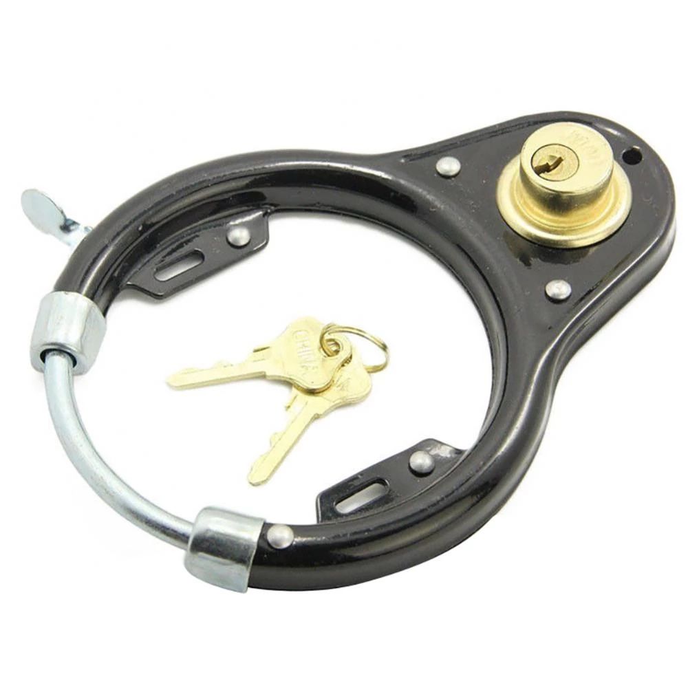 Accesorios para bicicleta, seguridad duradera para motocicleta con llave, candado antirrobo para rueda, suministros para bicicleta, candado para bicicleta: Default Title