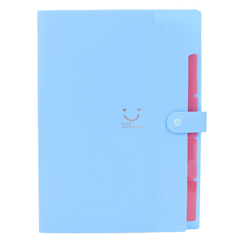 Portable Multi-layer A4 Plastic File Folder Extension Wallet Bill Receipt File Sorting Organizer Office Storage Bag Folders: LB