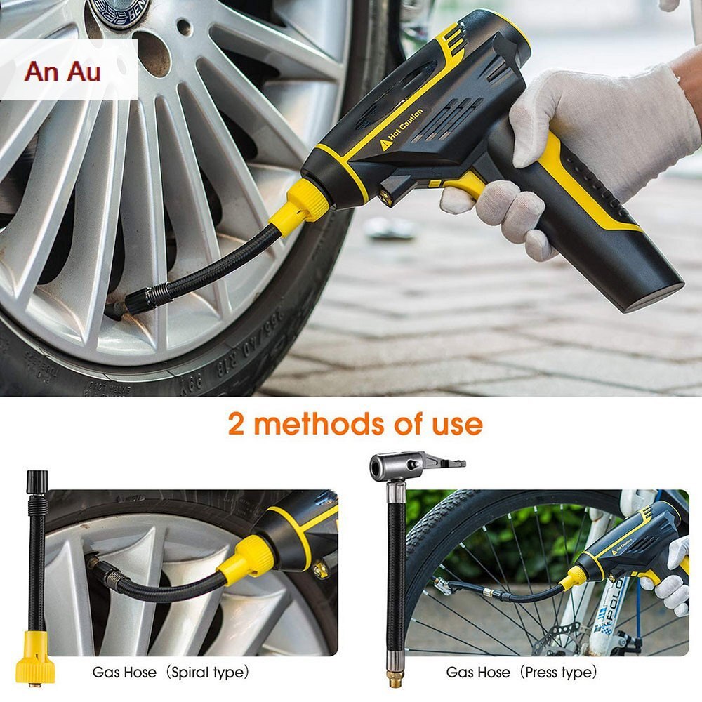 Draadloze Bandenpomp Luchtcompressor Autoband Pomp Elektrische Draagbare Met Led Licht Digitale Display Oplaadbare 12V 2200 Mah