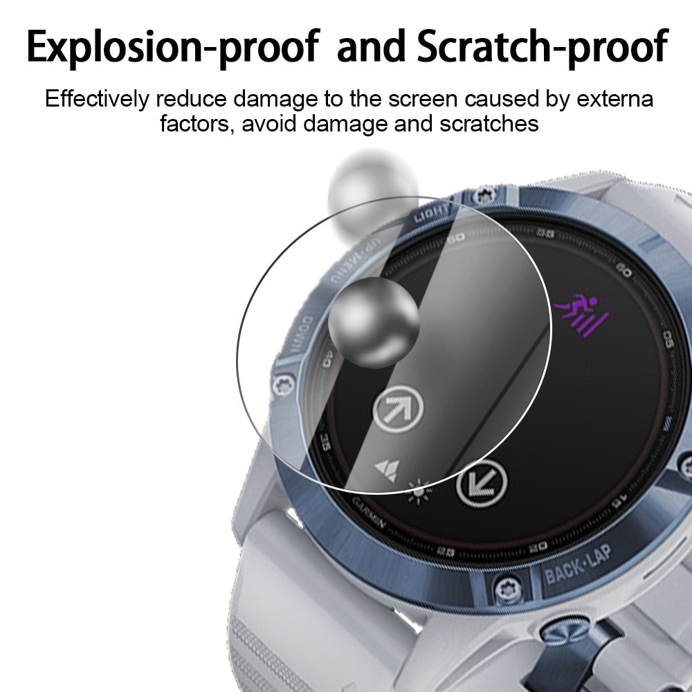 2 + 1 caso protetor de tela para garmin fenix 5 5S 5x relógio inteligente tpu macio capa protetora escudo filme vidro temperado