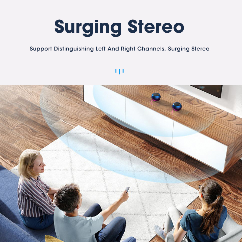 Home Theater Subwoofer Mini Bluetooth Portable Speakers True Wireless Powerful Bass Stereo Sound Speaker Columns Not Sound bar