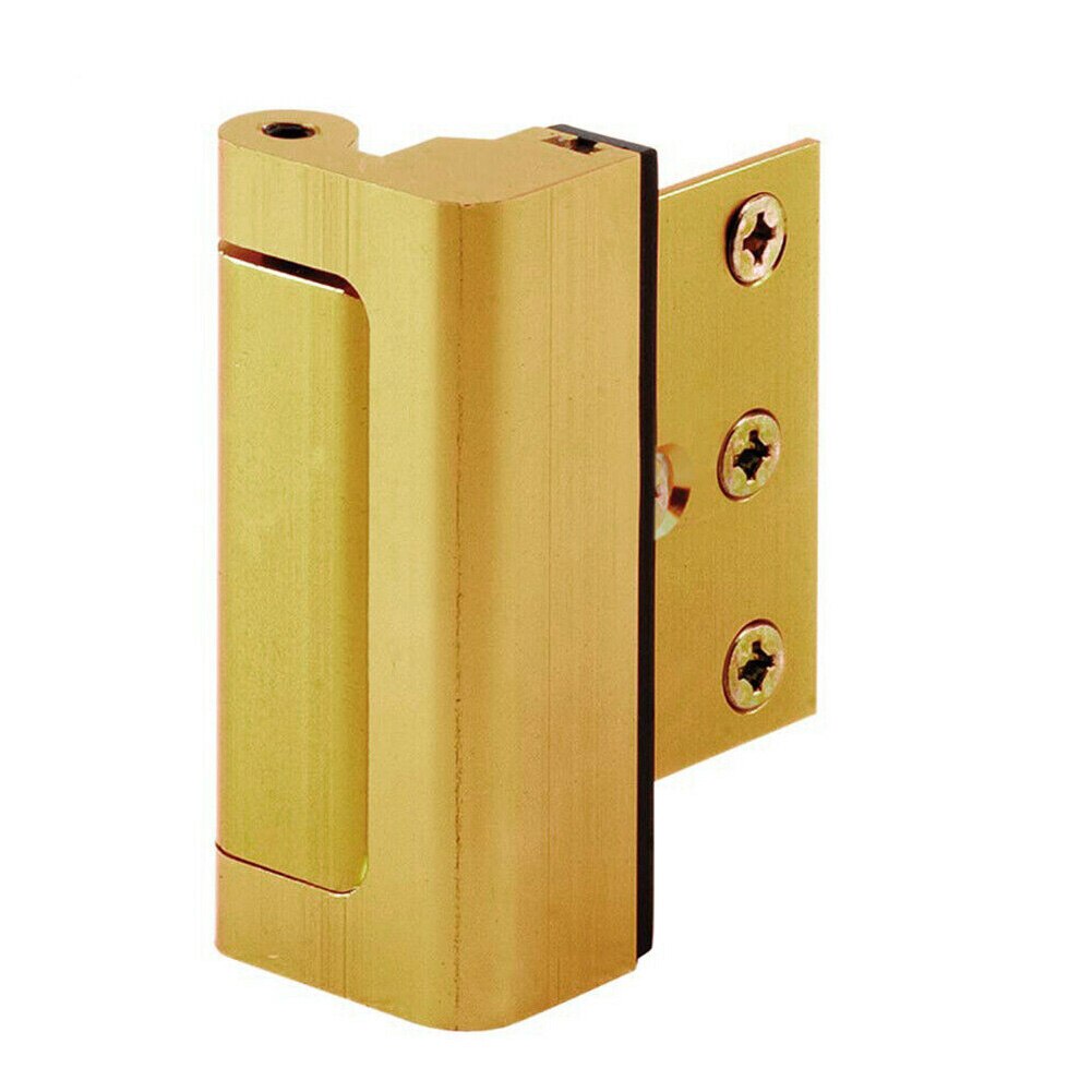 Aluminiumslegering dørforstærkningslås med skruer u dørforstærkningslås forsvarer sikkerhedsdørstopper: Guld