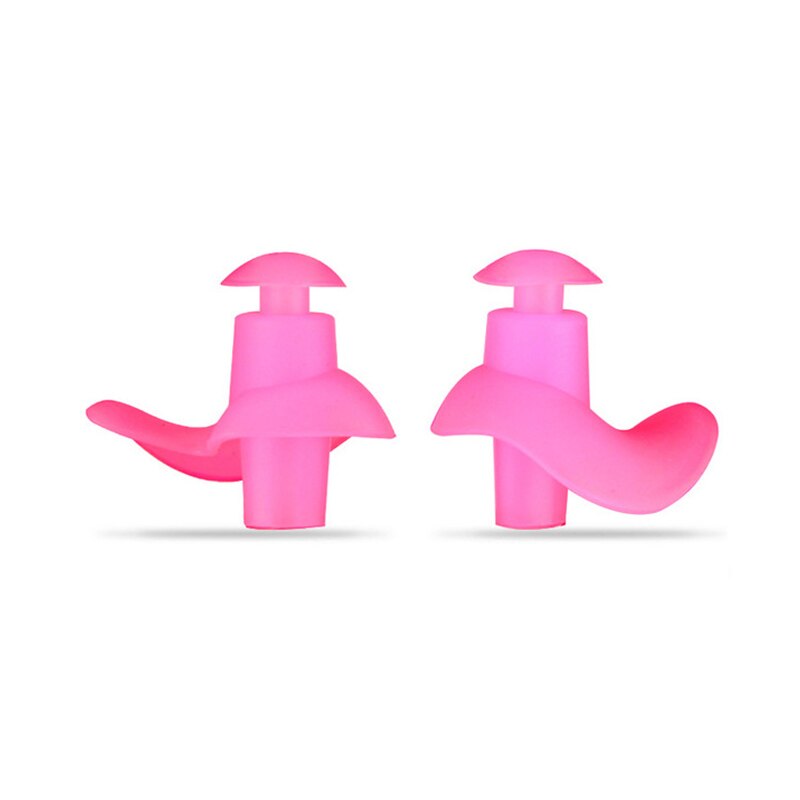 Weiche Ohrstöpsel Silikon Wasserdichte Ohrstöpsel Staub-nachweisen Ohr Umwelt Sport Stecker Tauchen Wasser Sport Schwimmen Schwimmbad Zubehör: Rosa Nein Kasten