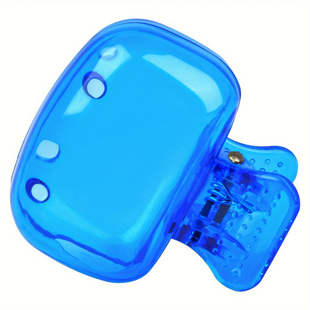 Fundas para cabezales de cepillo de dientes de viaje, tapa protectora para cepillo de dientes, funda protectora portátil con Clip de plástico para viajes en el hogar: Azul