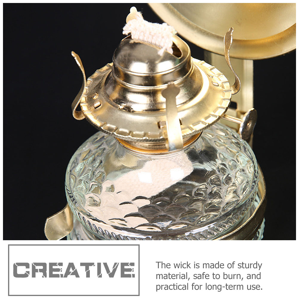 1 Set Oil Lamp Burner And Oil Lamp Wick Kerosene Oil Lamp Wick Accessory
