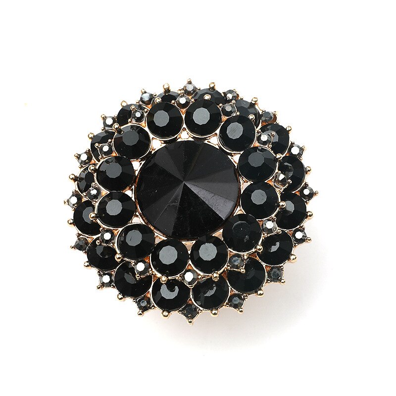 Unieke Boho Black Crystal Stone Ring Grote Ronde Ringen Voor Vrouwen Vintage Anillos Vrouwelijke Bruiloft Sieraden