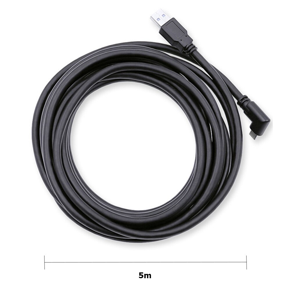 Cable de carga de línea de datos de 5M para auriculares Oculus Quest 2 Link VR, USB 3,0 tipo C, USB-A de transferencia de datos a Cable tipo C, accesorios de VR