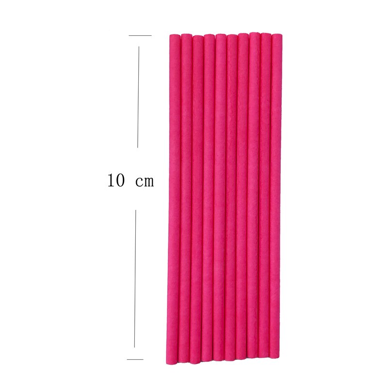 10 stücke 8/10/15 cm Lutscher Kuchen Papier Stock Kuchen knallt Weiß Feste Papier Stock Backen DIY zucker Handwerk Fondant bilden Süßigkeit bilden: Braun