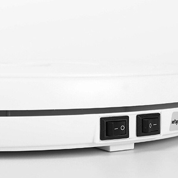 with LED Light Automatic Turntable Display Stand Rotating Disk 360 Degree Electric Rotating Turntable Photography (US PLUG)