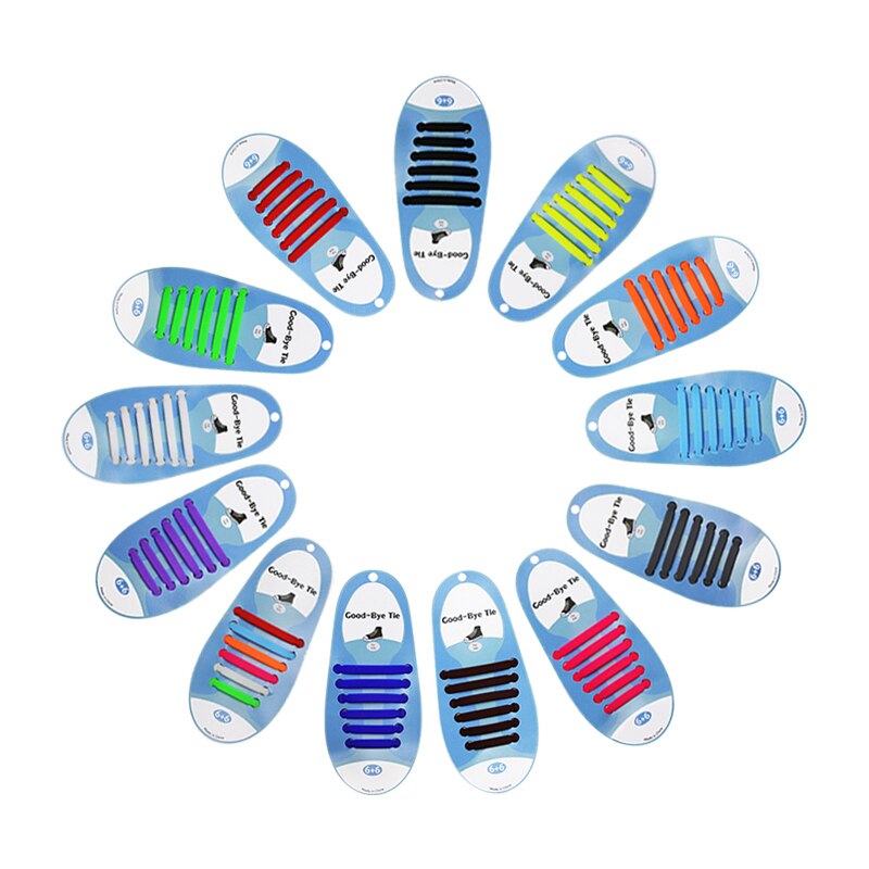 16 Teile/satz Silikon Elastische Schnürsenkel Spezielle Keine Krawatte Schnürsenkel SchnüSprosse freundlicher Erwachsene Turnschuhe Schnell Schuh Spitze