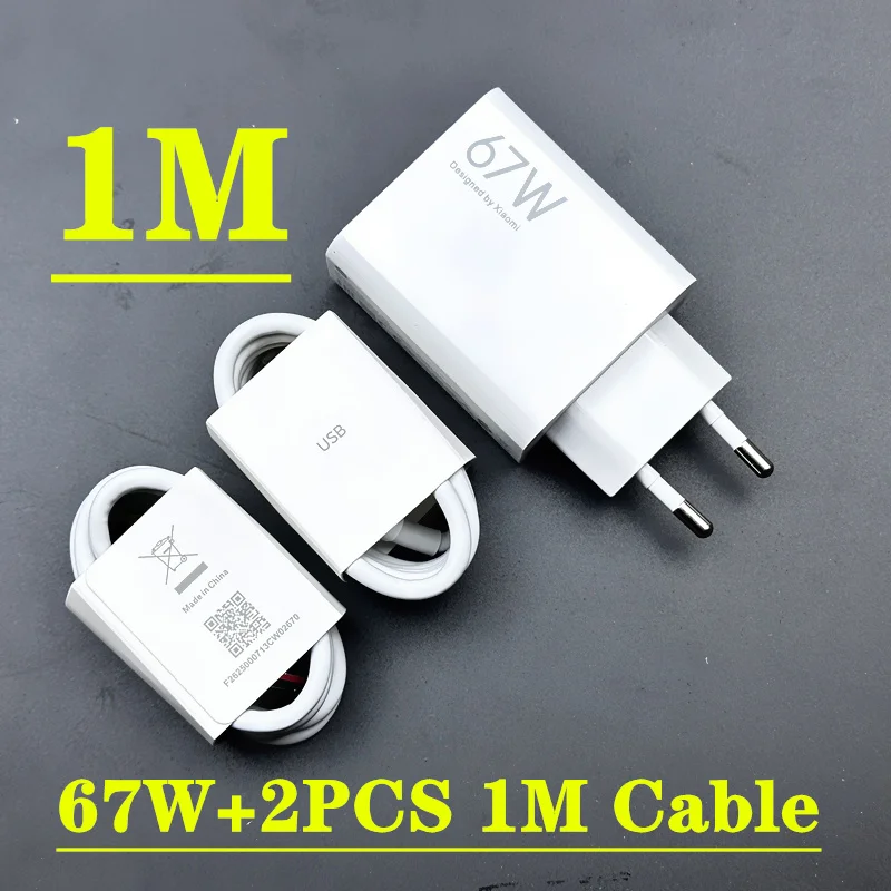 Original Xiaomi 67W Fast Charger Mi 14 13T 12T 13 Ultra Pro Redmi Note 12 11 13 Pro Poco X5 F5 Pro USB Charger Type C Cable: CH