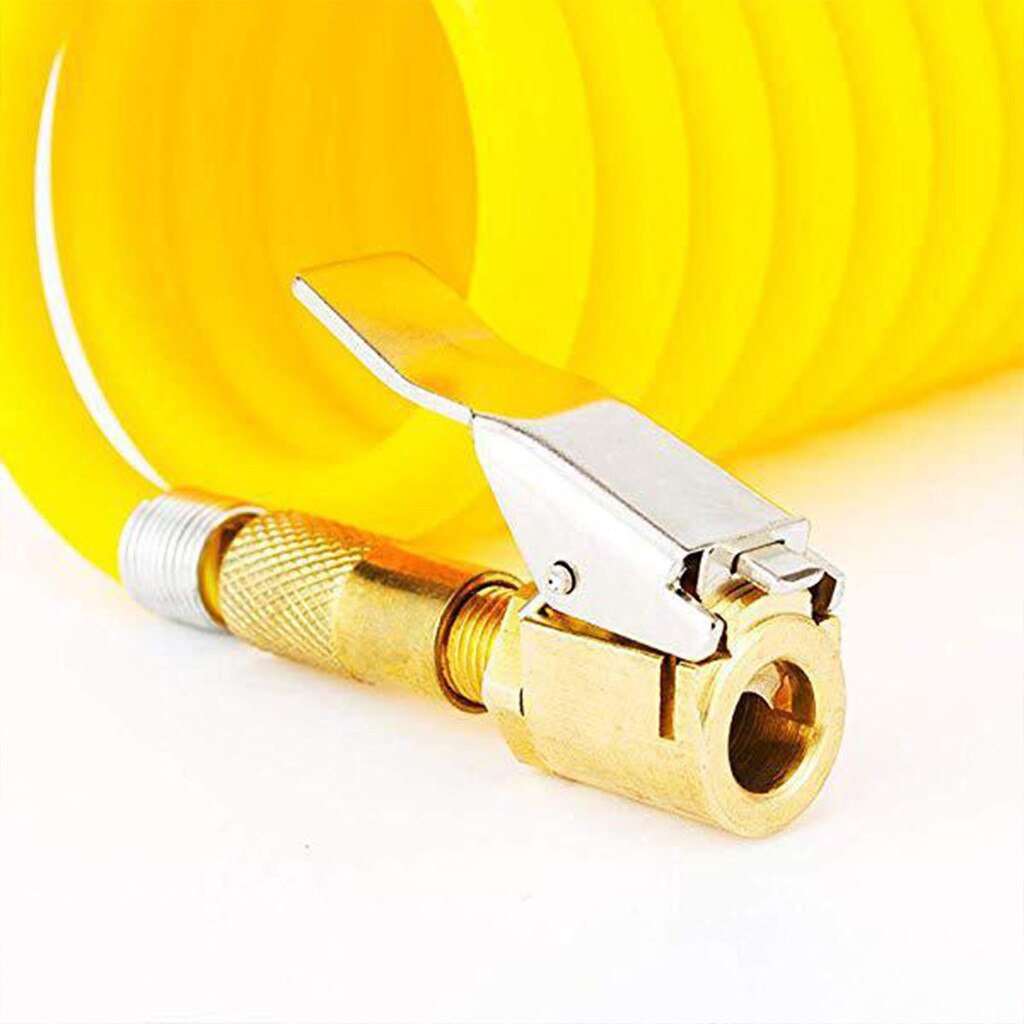 1PC Car Auto Brass 8mm Tyre Wheel Tire Air Chuck Inflator Pump Valve Clip Clamp Connector Copper Nozzle Quick Adapter