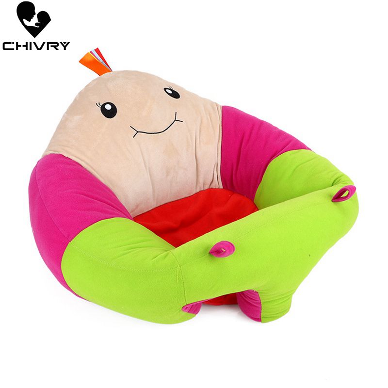 Chivry-canapé pour bébé | Chaise d'apprentissage pour bébé en peluche PP, chaise d'alimentation en coton, mignon dessin animé pour enfants, siège doux, pour 0-3T