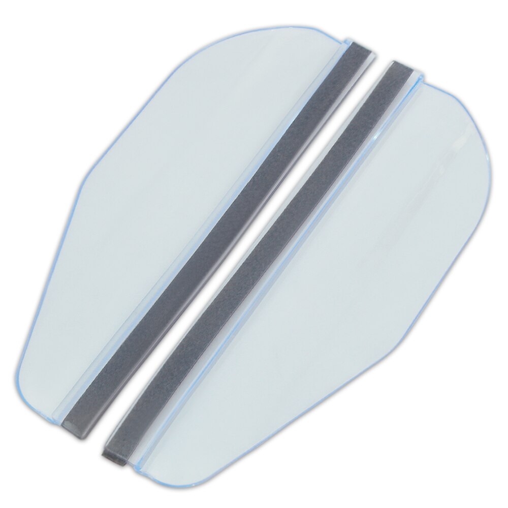 2PCS PVC Car Rearview Mirror Eyebrow Rain Shade Rainproof Cover For SKODA Octavia Kodiaq Fabia Rapid Superb A5 A7 Kamiq Karoq: Clear