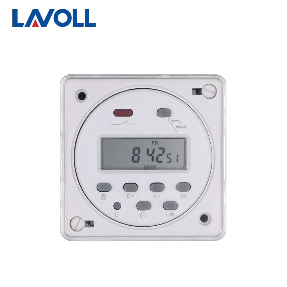 CN101A avec couvercle minuterie relais interrupteur de lumière programmable minuterie numérique swith avec couvercle de protection hebdomadaire