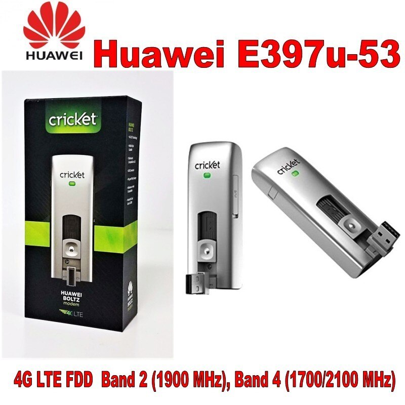Cricket USB Hotspot Huawei E397 Unlocked 4g LTE Broadband Modem