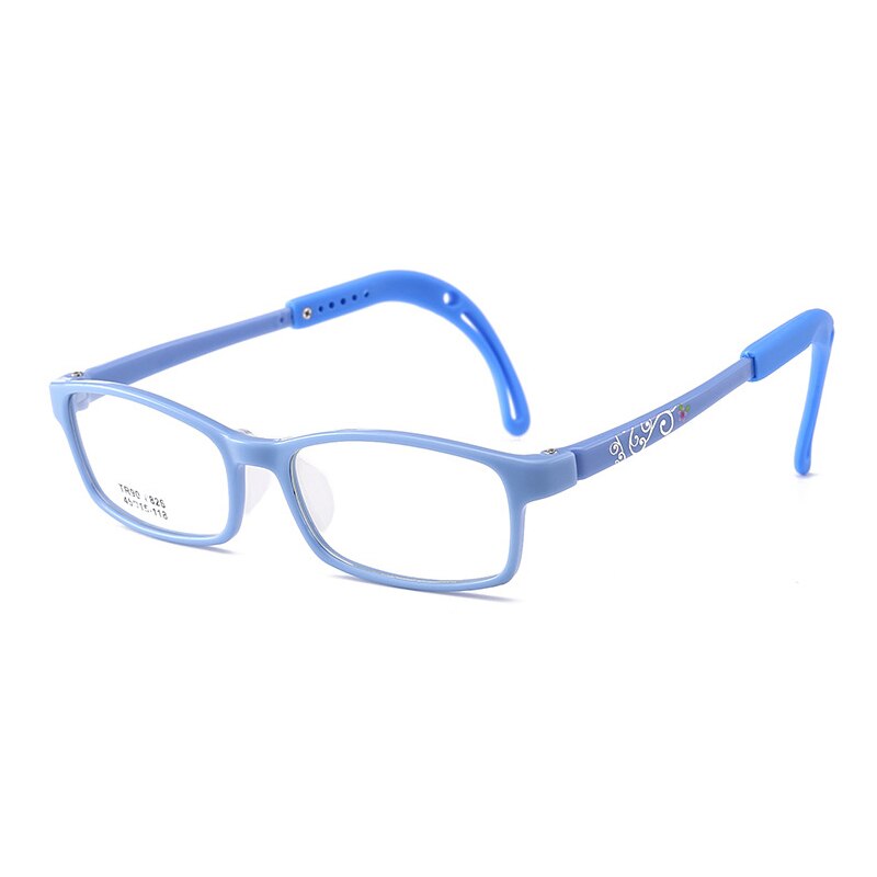 Kinderbril montuur kinderbril bril heldere glazen met slip bril oorhaak grip: Blauw