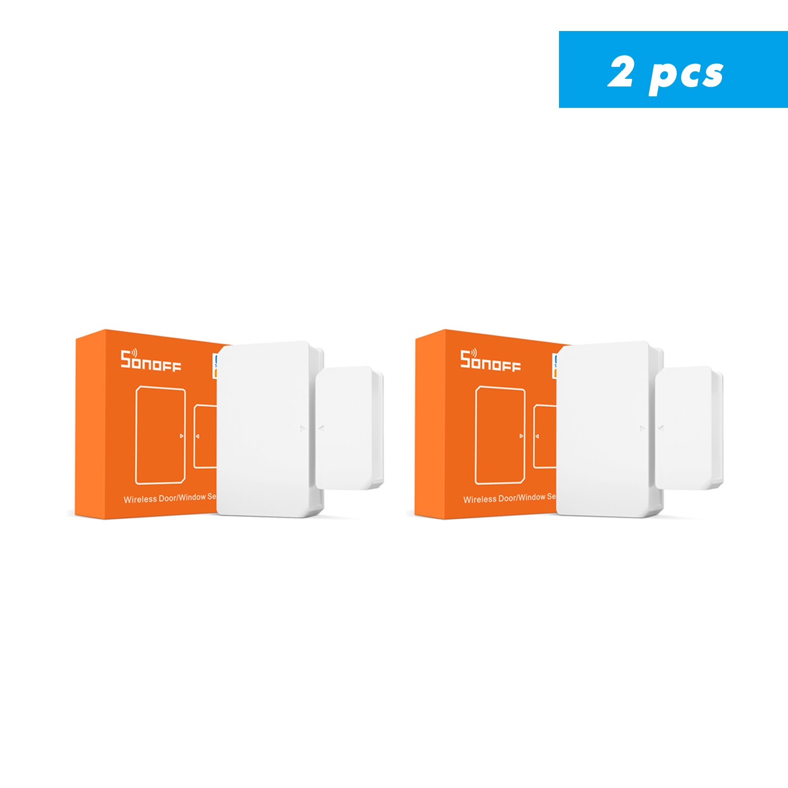 SONOFF Zigbee Tür Fenster Sensor SNZB 04, Arbeit Mit SONOFF ZBBridge Zigbee Brücke, Zuhause Assistent über Zigbee2mqtt: SNZB04-2Stck