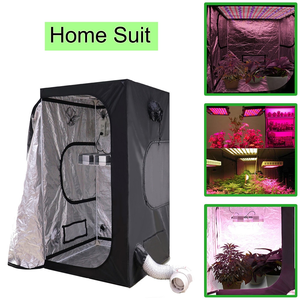 Led Grow Lighting Indoor Hydroponics Grow Tent,Grow Room Box Plant Grow, Reflective Mylar Non Toxic Garden Greenhouses 60/80cm