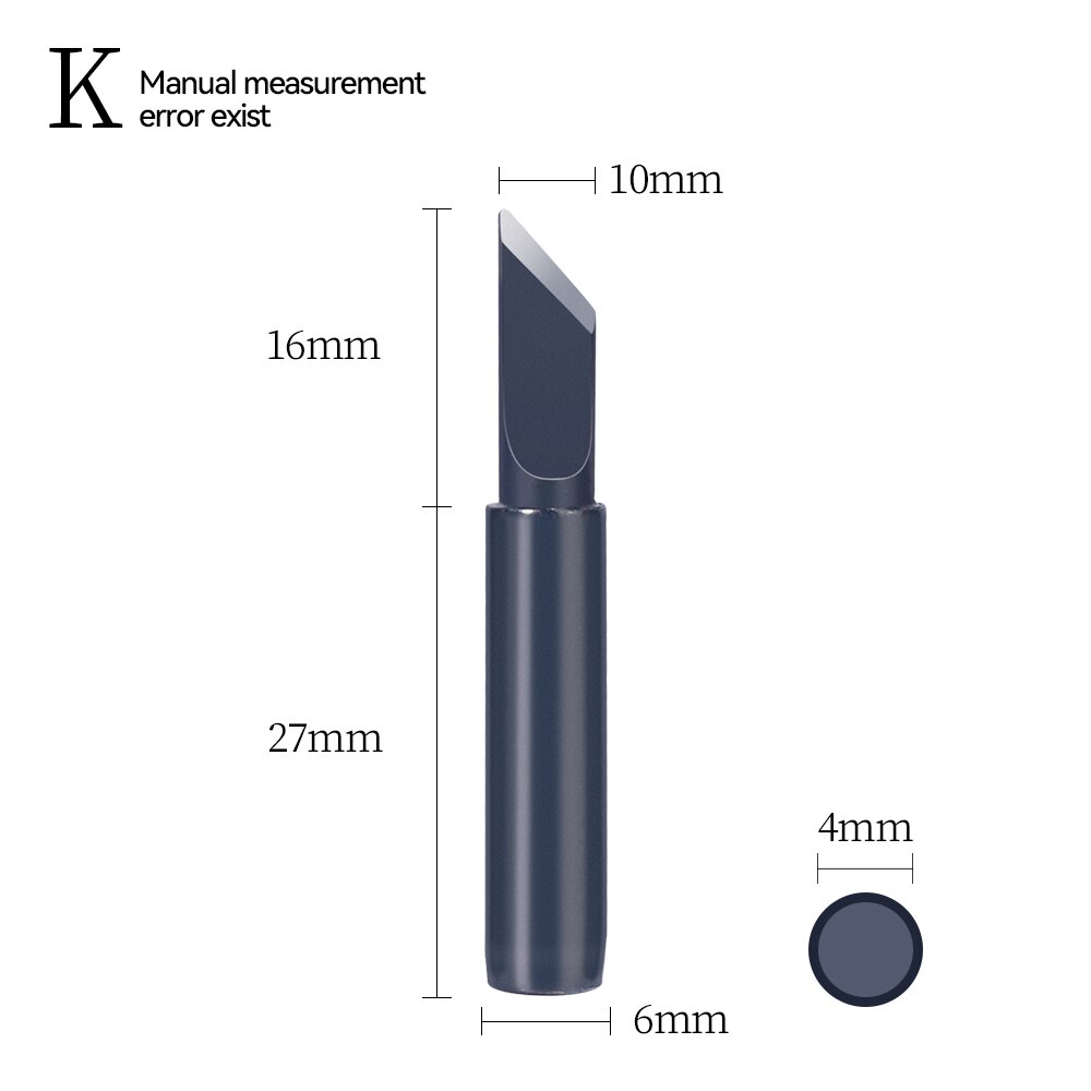 900M-T Soldering Iron Black Tips Repalcement for Soldering Iron Station Handle 8786D 853AAA 995D+ ect
