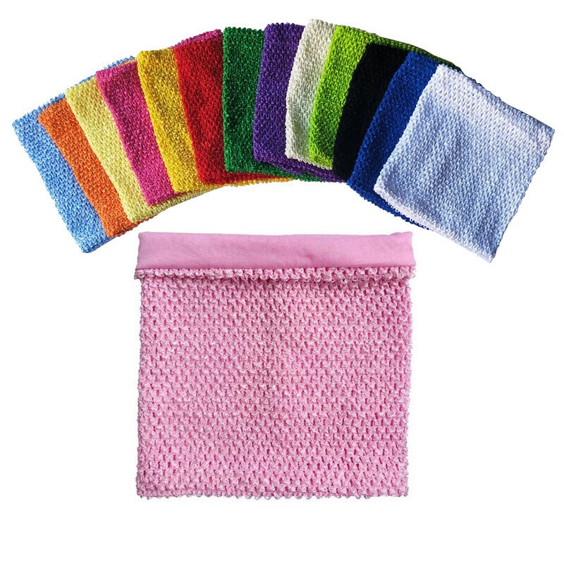 8 x 8 tommer foret hæklede tutu toppe til babypiger 1-2 år tutu kjole pettiskirt tube toppe